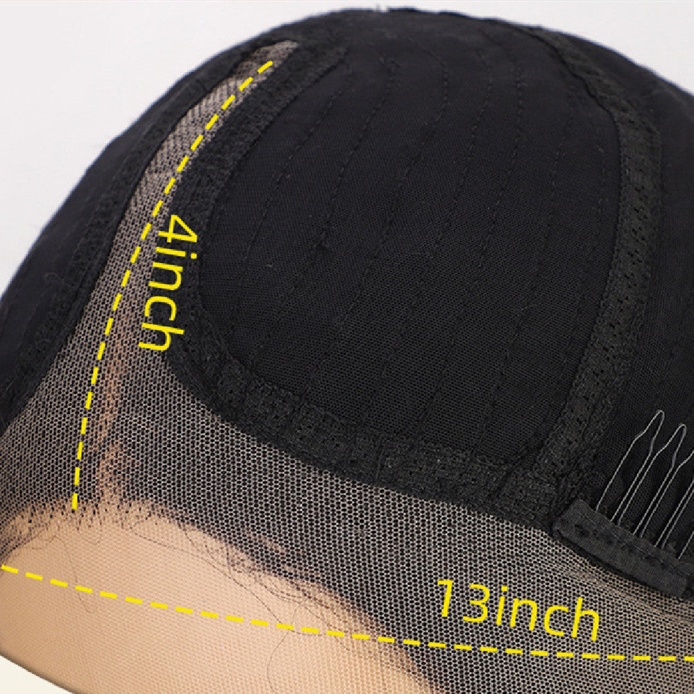 Women’s Front Lace Yaki Straight Synthetic Wig – 24-Inch T Part Lace