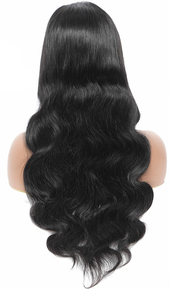 Women’s Ice Silk Headband Wig – Long Curly 100% Human Hair, Smooth & Dyeable, Multiple Length Options