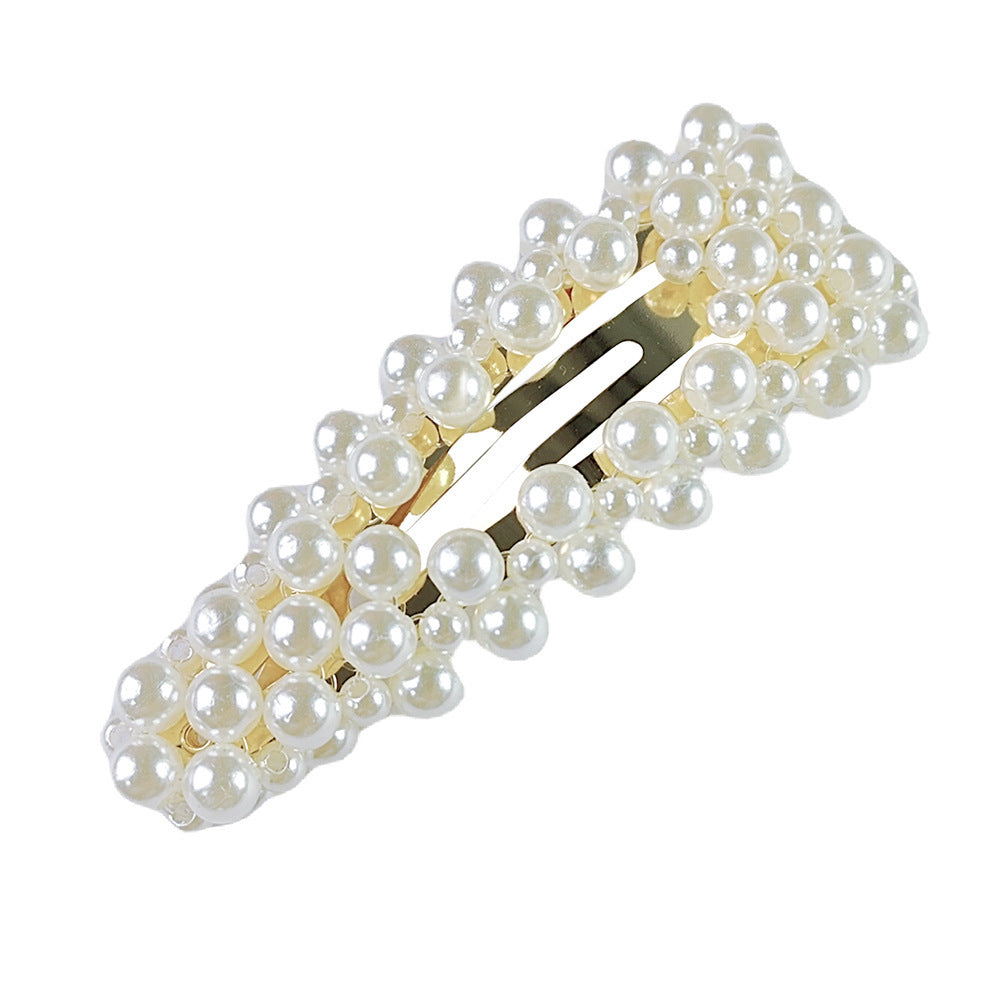 Handmade Pearl Barrettes for Women – Elegant Pearl BB Clips, Bobby Pins & Duckbill Clips