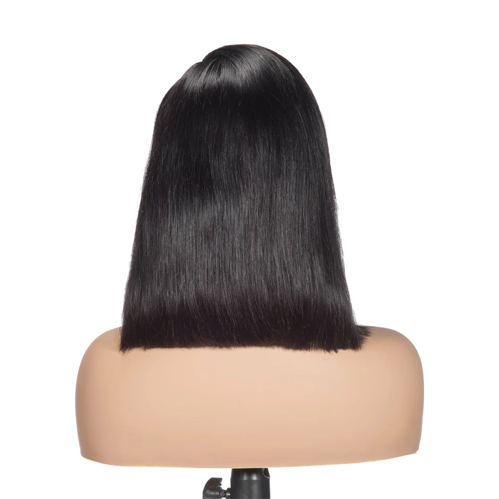XBL Hair Bob Wig 5x5 HD Lace Straight Short Wig Human Hair Bob Wig With C-part