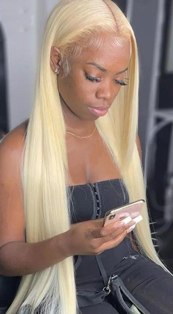 13X4 Front Lace Real Human Hair Wig – Handwoven & Mechanism, Available in Multiple Lengths, Suitable for All Skin Tones