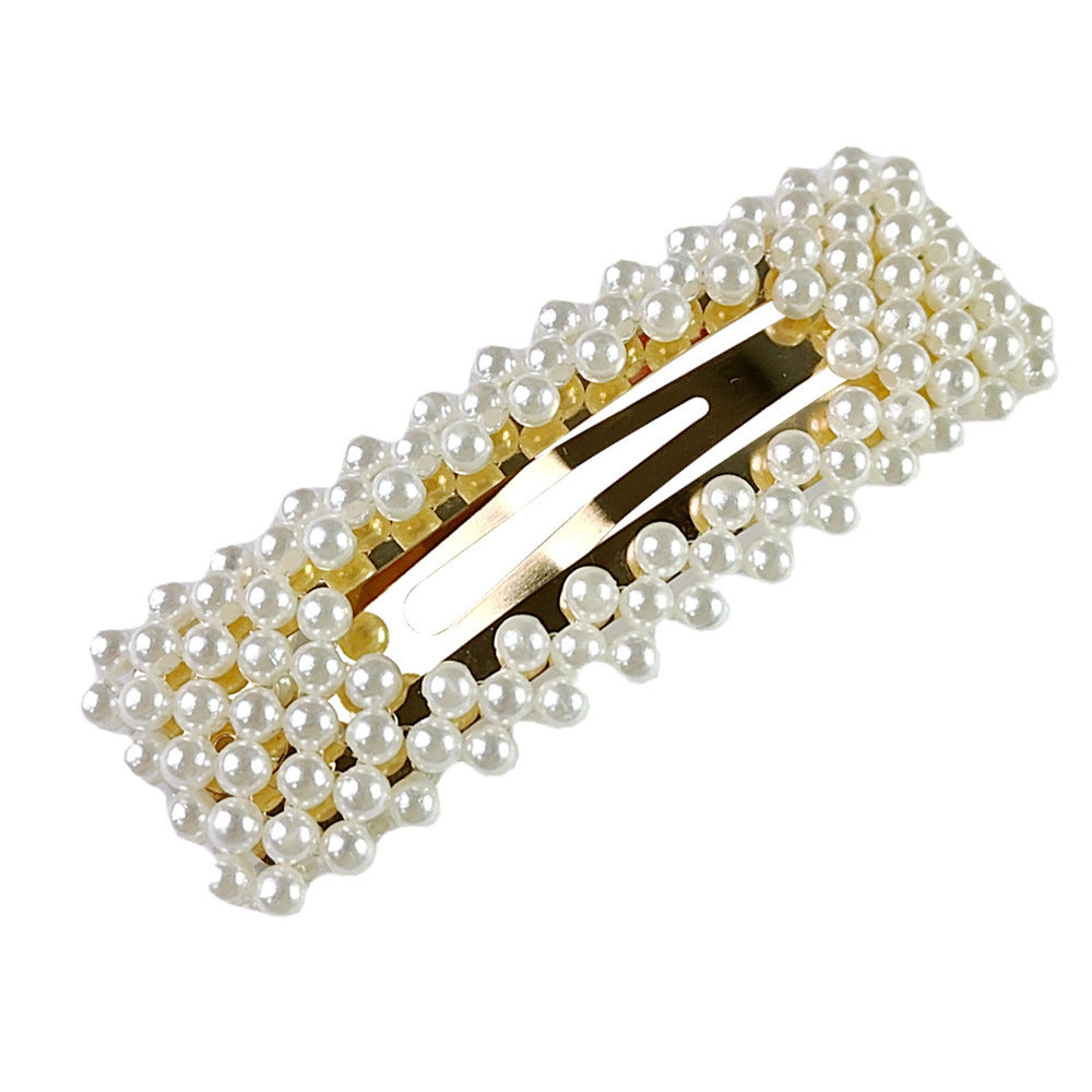 Handmade Pearl Barrettes for Women – Elegant Pearl BB Clips, Bobby Pins & Duckbill Clips