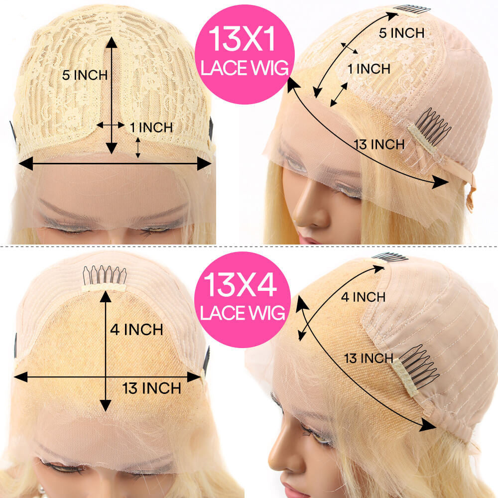 13X4 Front Lace Real Human Hair Wig – Handwoven & Mechanism, Available in Multiple Lengths, Suitable for All Skin Tones