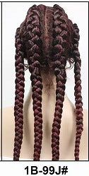Front Lace Four Braid Synthetic Fiber Wig | High-Temperature Silk | Available in Multiple Colors | Full Hand Weaving
