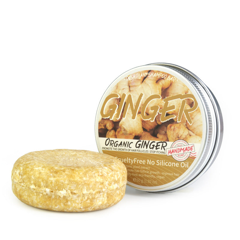 Ginger Anti-Dandruff Shampoo Soap - Refreshing Formula, 60g