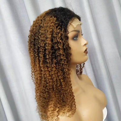 Star Fashion Kinky Curly Lace Wig – Long Real Hair for Ladies