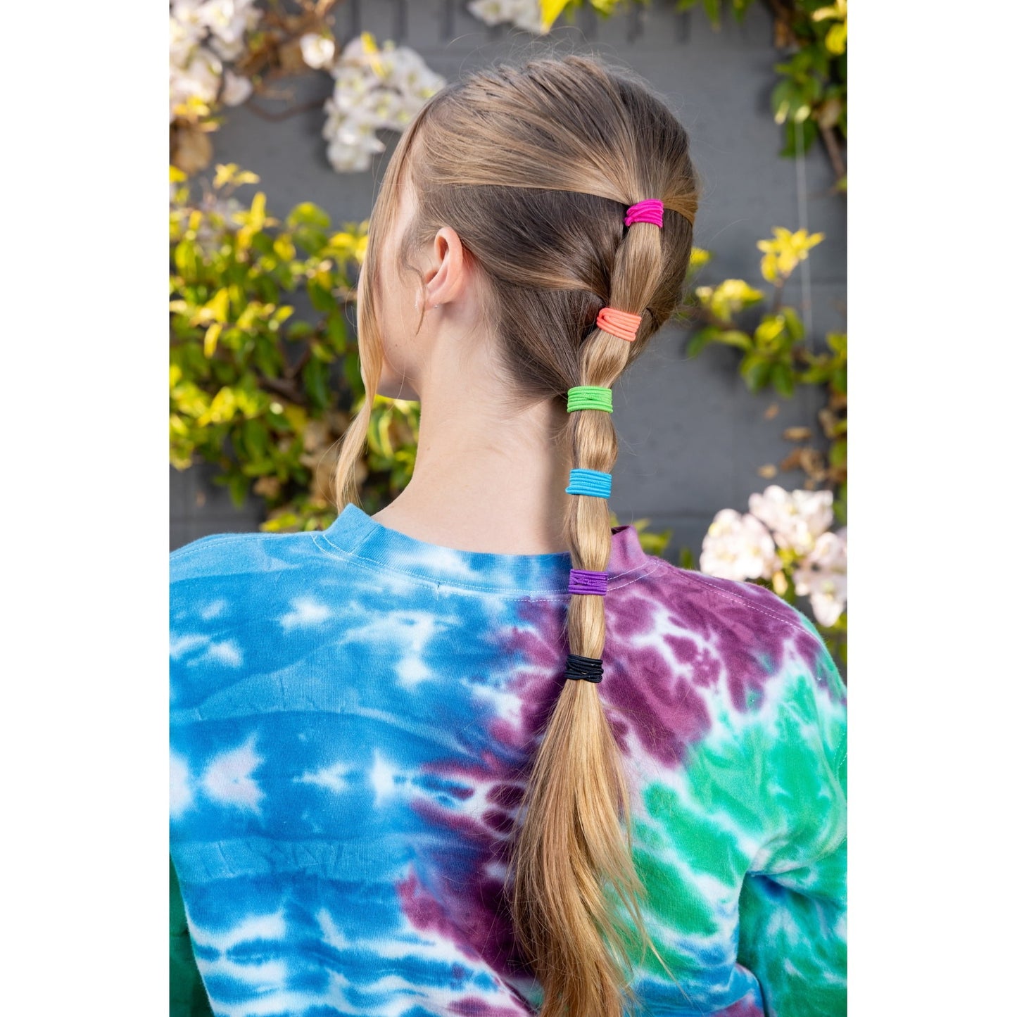 Scunci No Damage Elastic Hair Ties – 30 Pcs Assorted Colors