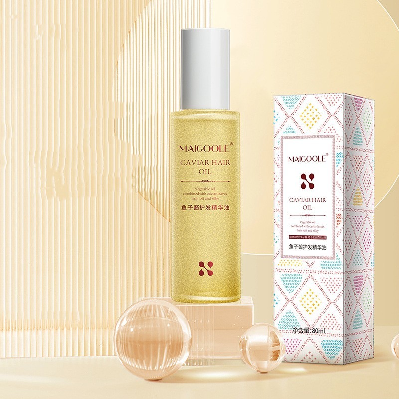 Luxe Caviar Hair Care Essential Oil - Tames Frizz & Enhances Shine, 80ml