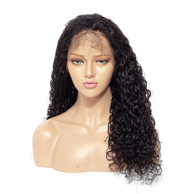 Beumax Water Wave Brazilian Human Hair Wig – 13x4 Lace Frontal, Remy Hair, 8 to 30 Inches, 180%-200% Density