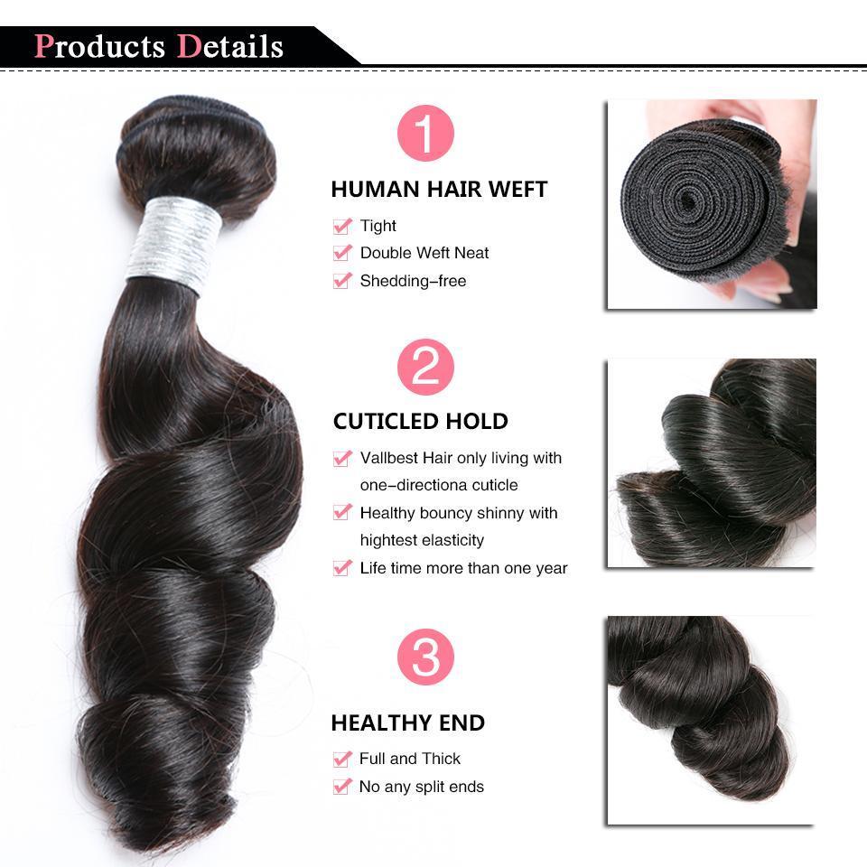 10A Virgin Loose Body Wave Hair Extensions – 100% Unprocessed with Frontal16