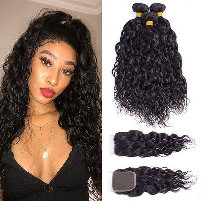 10A Virgin Straight Hair Extensions – 100% Unprocessed with Closure44