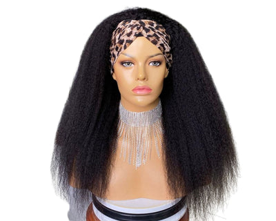 Beumax Brazilian Remy Kinky Straight Lace Part Wig – 100% Human Hair, 10-30 Inch, 180%/200% Density, Natural Black, Permable & Ironable