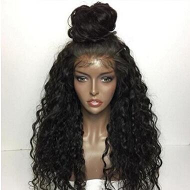 Domestic Silk Long Curly Hair Wig – Natural Waves in Sizes 14" to 26"