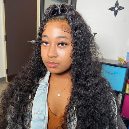 13x6/13x4 Lace Front Pineapple Wave Wig 250% Density HD Human Hair Frontal Wig