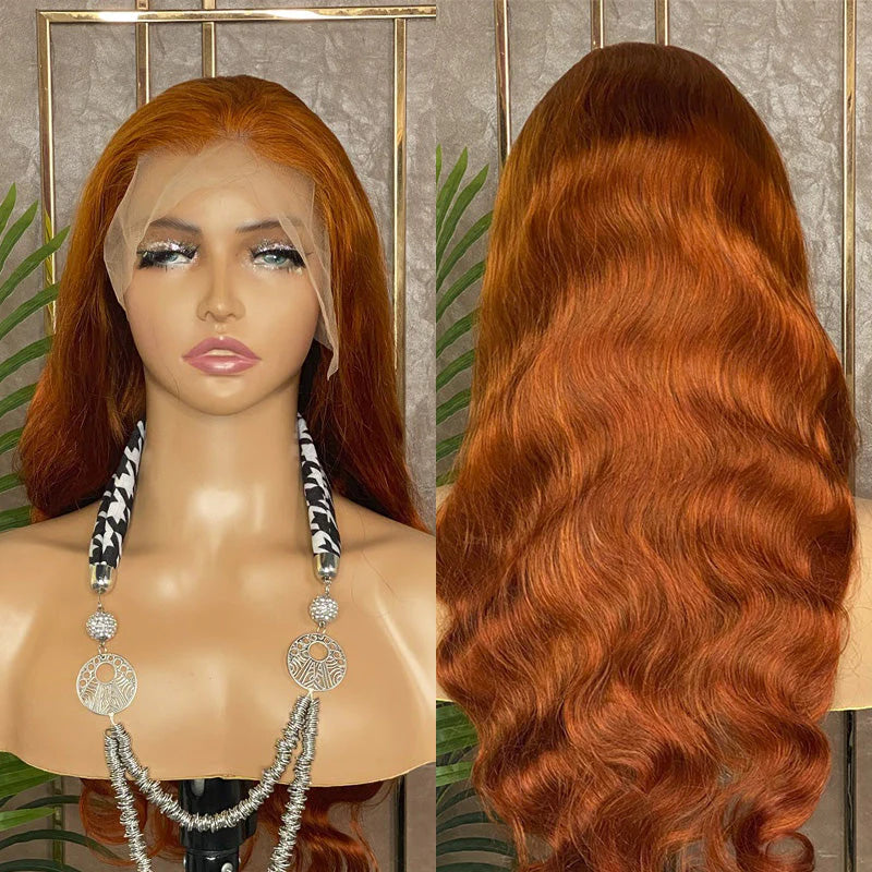 Hair Ginger #350 Human Hair Wig 13x4 Lace Front Wig Body Wave Hair Wig