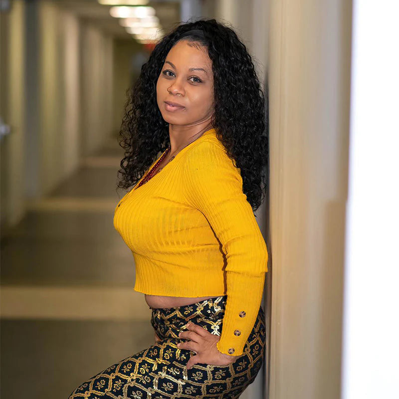 Hair 250% Density Wet And Wavy Water Wave Headband Virgin Human Hair Wig