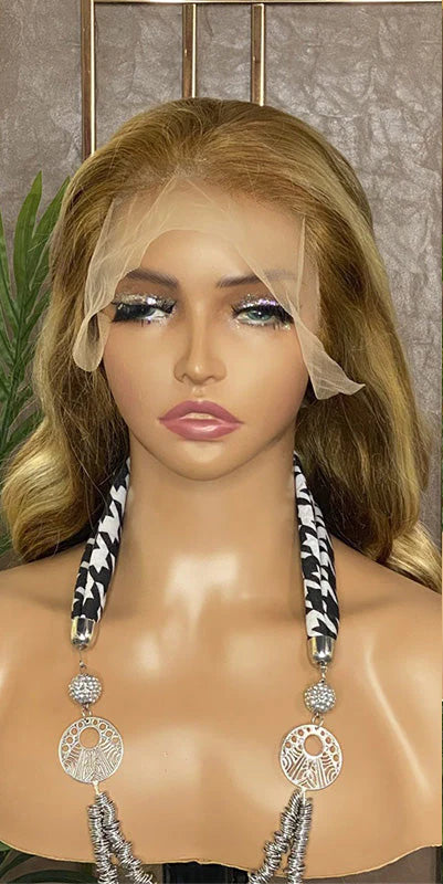 Hair 30/613 Blonde Highlight Wig Body Wave Human Hair Wig 13x4 Lace Front Wig
