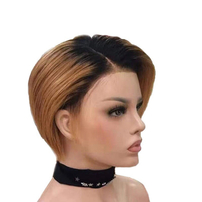 Premium Short Human Hair Wig | Versatile & Dye-Friendly | Hand-Weaved