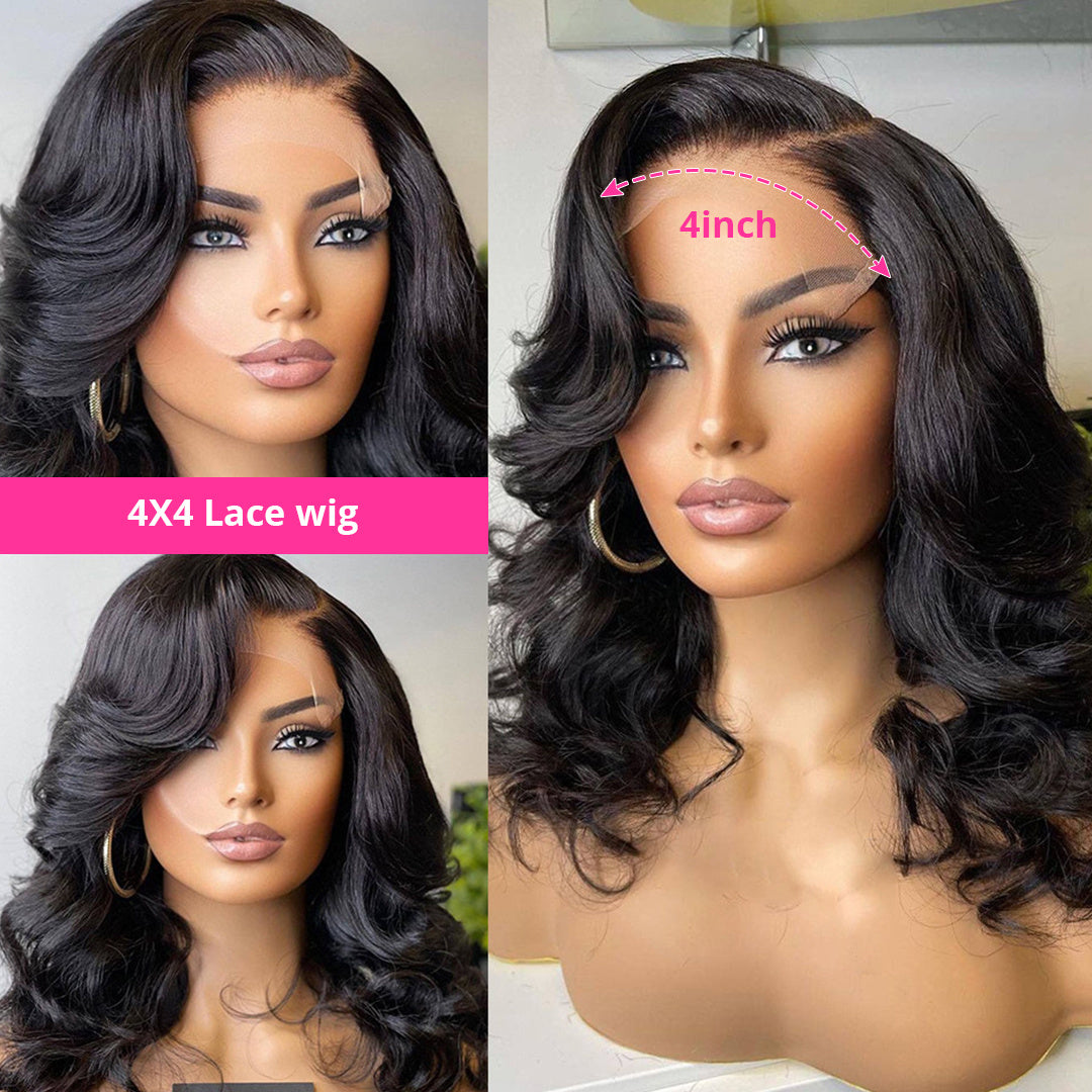 13x4 & 4x4 Lace Front Human Hair Wig – 10A Grade, 150% Density, Ultra-Fine Swiss Lace, Curlable Real Hair4