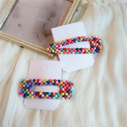 Handmade Geometric BB Hair Clips for Women - Japanese & Korean Style