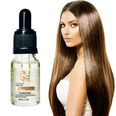 Coconut Base Oil - UV Protection, Anti-Dandruff & Moisturizing Hair and Skin Treatment