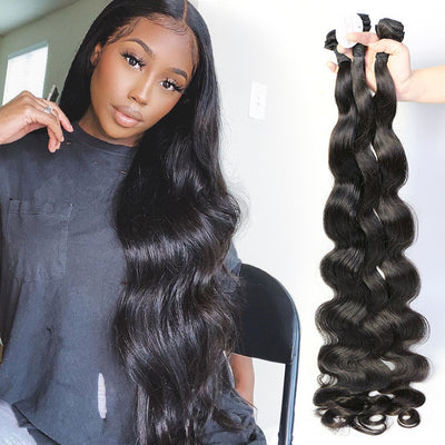 Luxurious Virgin Brazilian Hair Body Wave Wig – Natural Color, 100% Real Hair