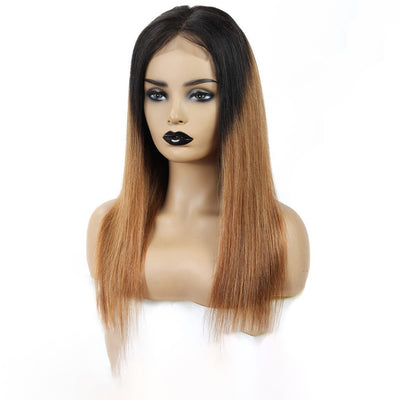 Sleek Malaysian Remy Straight Lace Wig | Gradient Shades Available in Multiple Lengths