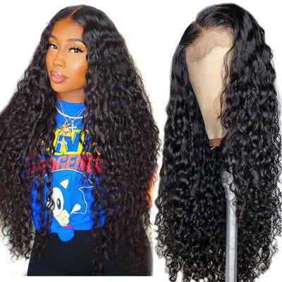 Half Lace Real Hair Cover 13 Water Wave Lace Wig – Baby Hair, Medium & Long Length, Dyeable & Ironable, Perfect for All Skin Tones