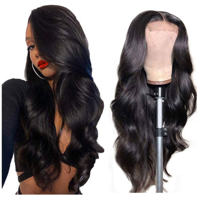 Beumax 4x4 Lace Frontal Straight Human Hair Wig – 100% Brazilian Remy, Customizable Colors & Lengths, 180%-200% Density