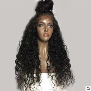 Domestic Silk Long Curly Hair Wig – Natural Waves in Sizes 14" to 26"