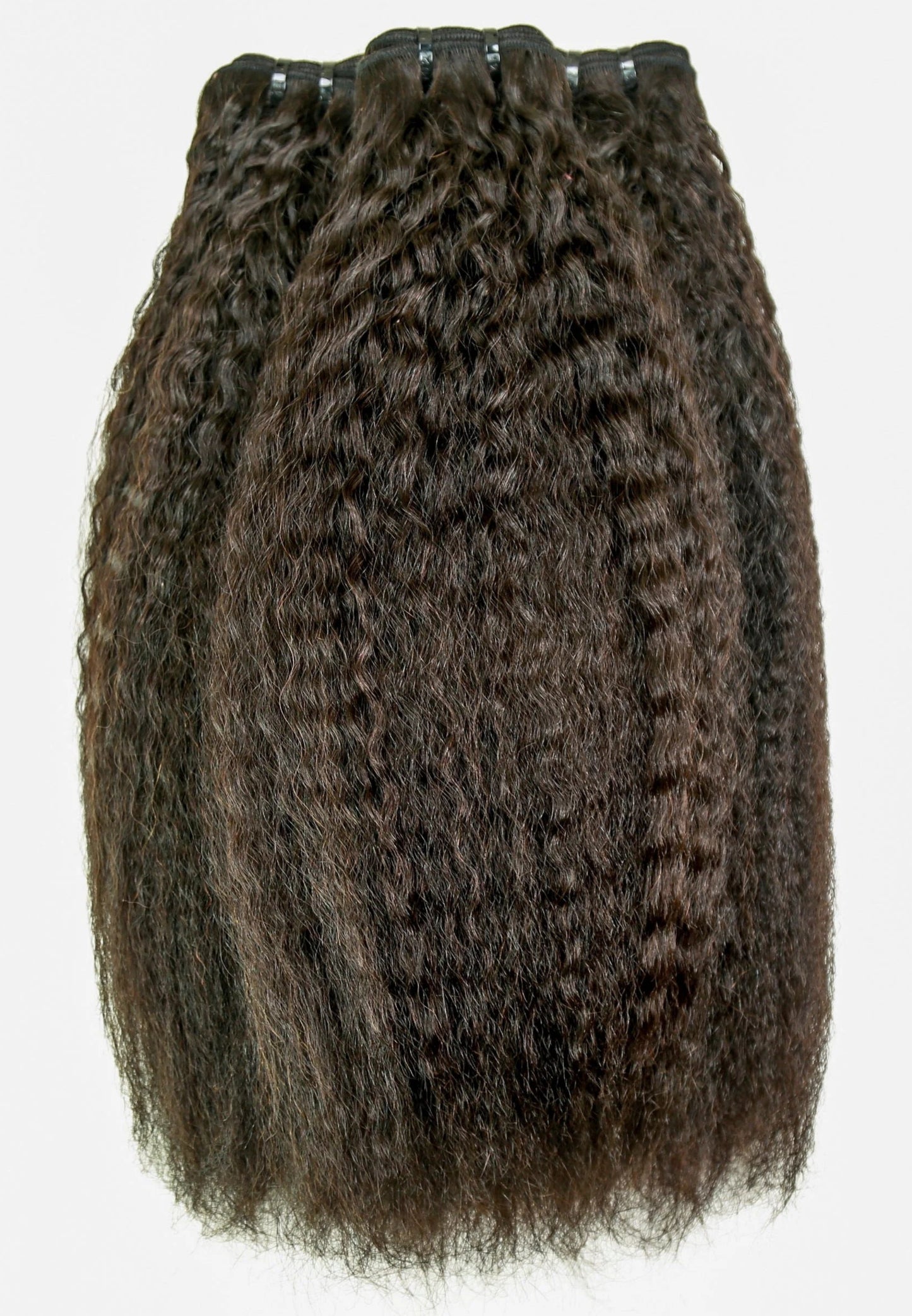 Hair 9A/10A12A Kinky Straight 6x6 HD Closure With 3 Humann Hair Bundles