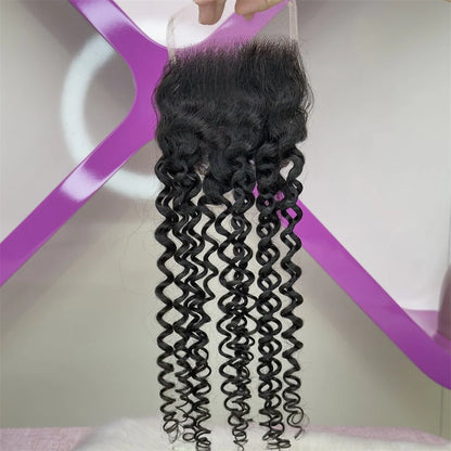 Hair 4x4 HD Lace Cloure Curly Deep Curly