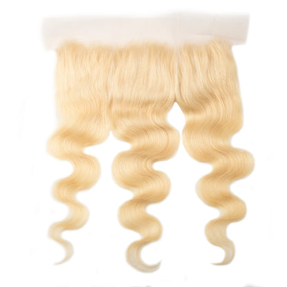 Hair #613 Blonde 13x4 Transparent Lace Frontal Body Wave