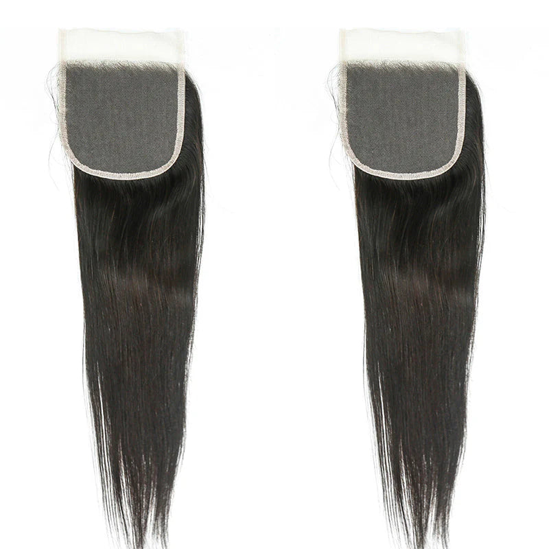 Hair 5x5 Transparent Lace Cloure Straight Small Knots 100% Human Hair