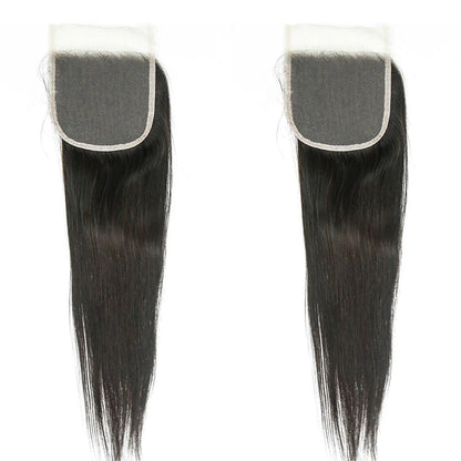Hair 5x5 Transparent Lace Cloure Straight Small Knots 100% Human Hair