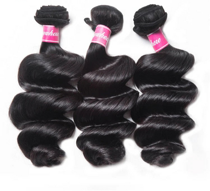 Hair 9A/10A12A Loose Wave 6x6 HD Closure With 3 Bundles