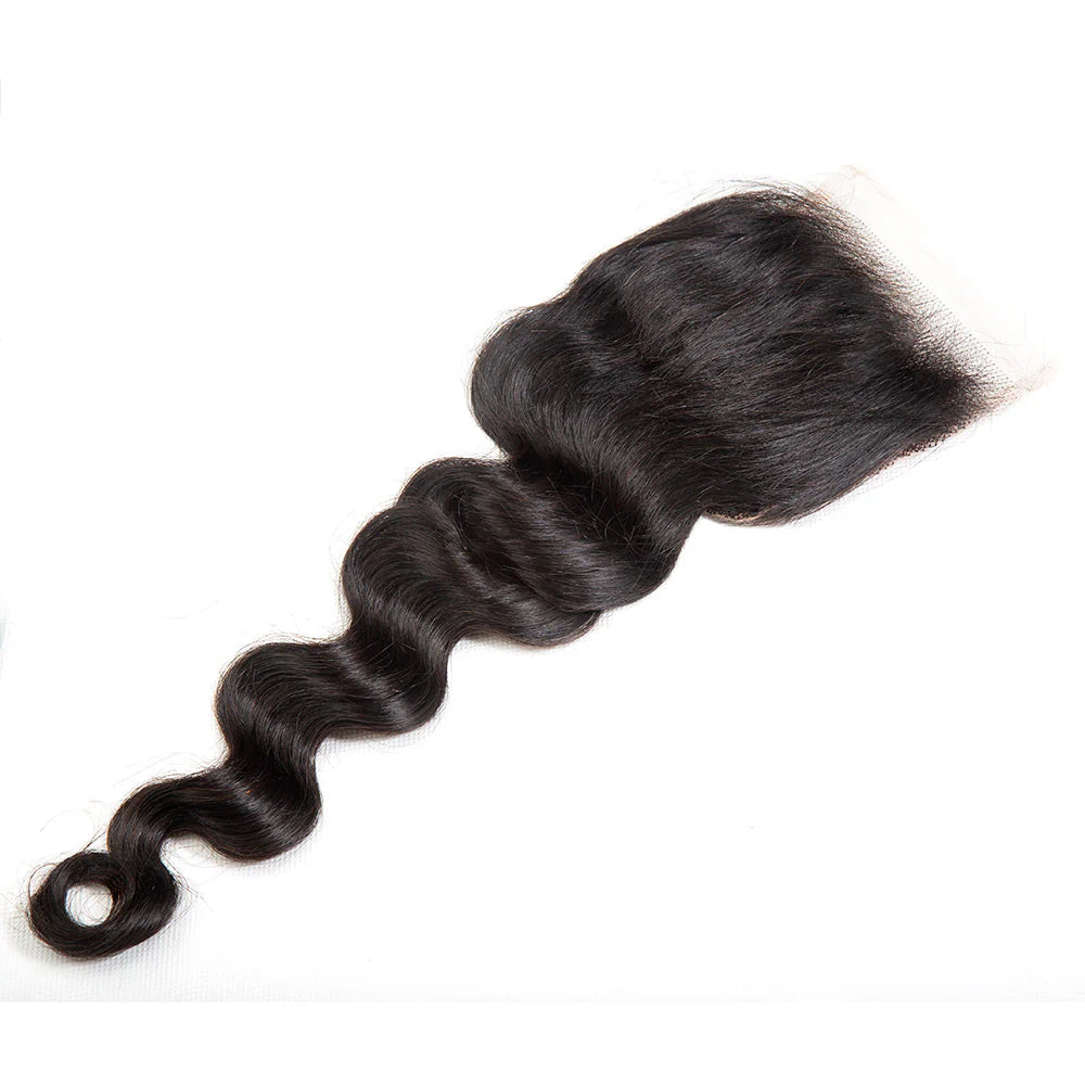 Hair 4x4 Transparent Lace Cloure Loose Deep
