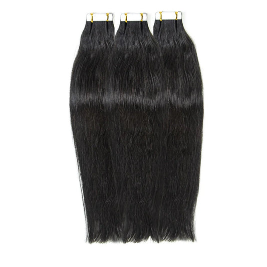 Hair Tape In Hair Extensions 100% Mink Virgin Straight Human Hair Tape Ins Hair Extensions