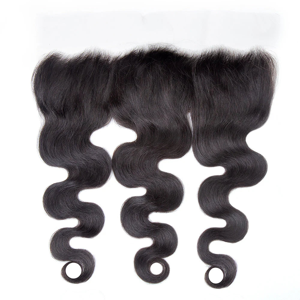 Hair 13x4 Transparent Lace Frontal Body Wave Small Knots Preplucked Hairline