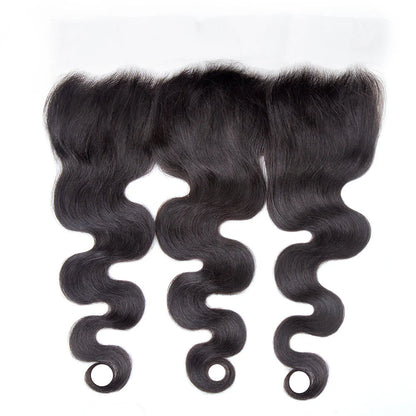 Hair 13x4 Transparent Lace Frontal Body Wave Small Knots Preplucked Hairline