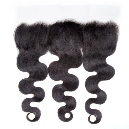 Hair 13x4 Transparent Lace Frontal Body Wave Small Knots Preplucked Hairline