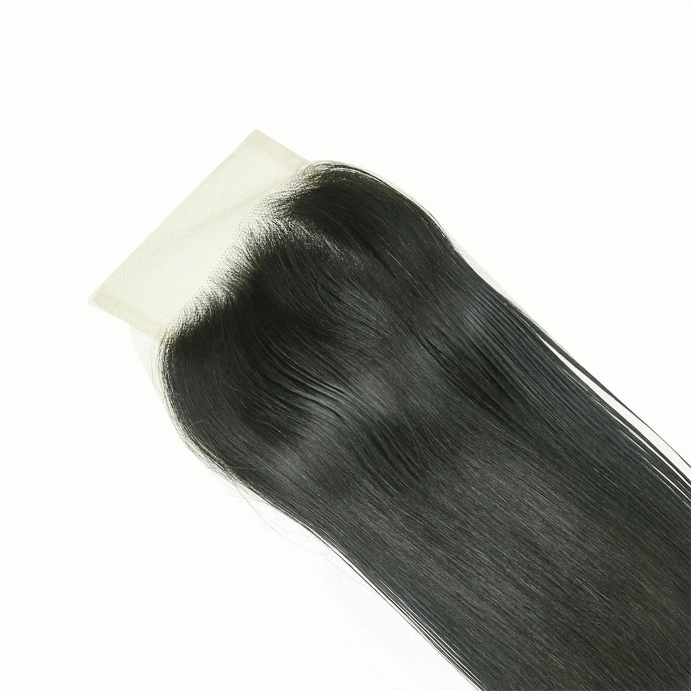 Hair 4x4 Transparent Lace Cloure Straight Small Knots 100% Human Hair