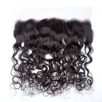 Hair 13x4 Transparent Lace Frontal Water Wave Small Knots Preplucked Hairline