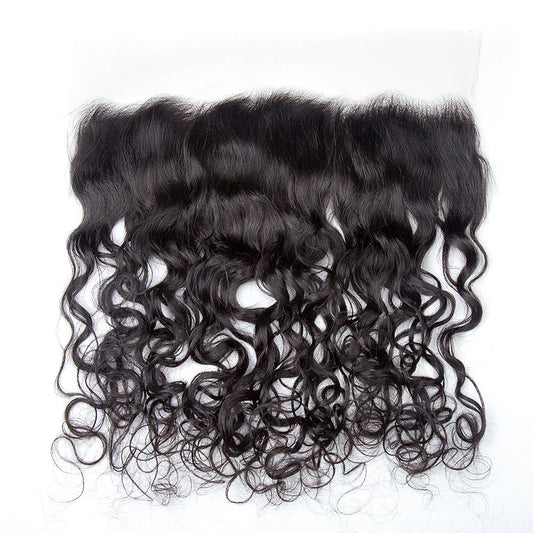 Hair 13x4 Transparent Lace Frontal Water Wave Small Knots Preplucked Hairline