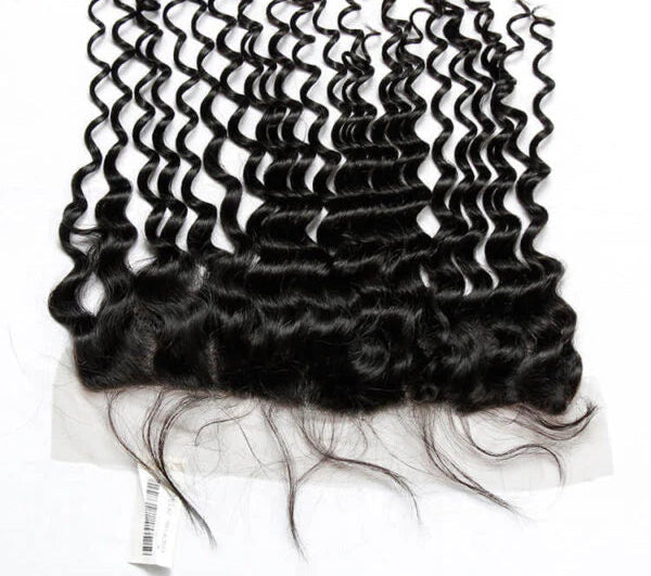 13×4 Lace Frontal Transparent Lace Deep Wave