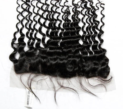 13×4 Lace Frontal Transparent Lace Deep Wave