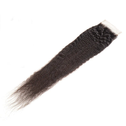 Hair 4x4 Transparent Lace Cloure Kinky Straight