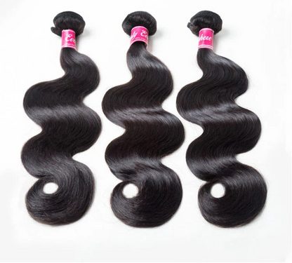 Hair 9A/10A/12A Body Wave 3 Bundles with 13x6 Frontal with Preplucked Hairline