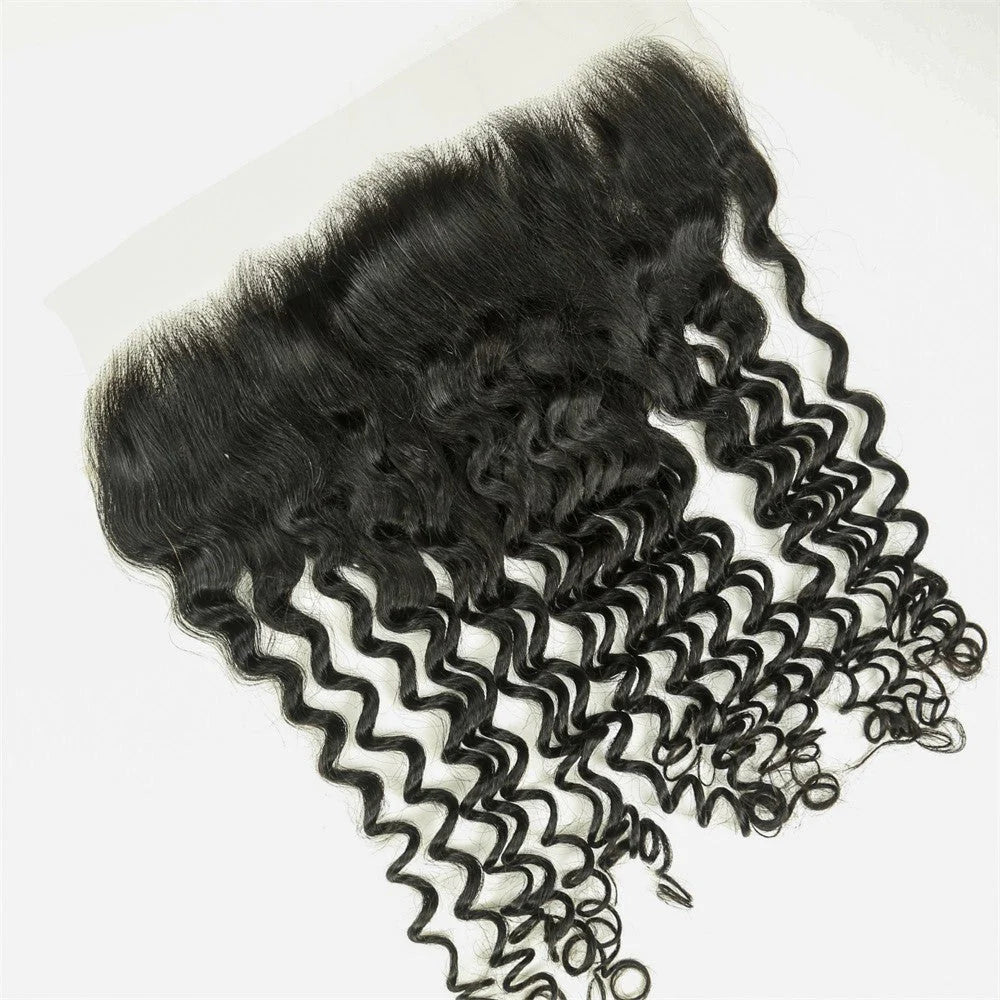 Hair 13x6 HD Lace Frontal Deep Wave Small Knots Preplucked Hairline