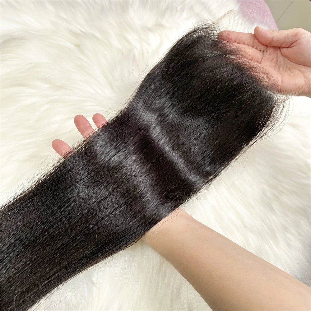 Hair 5x5 HD Lace Cloure Straight Small Knots 100% Human Hair
